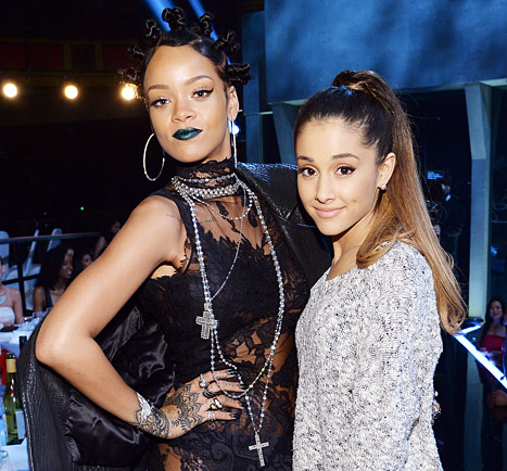 /news/Rihanna and Ariana Grande at the 2014 iHeartRadio Music Awards